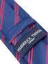 dark navy blue tie  with double red stripe